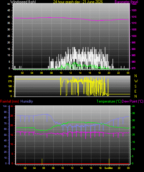 24 Hour Graph for Day 21